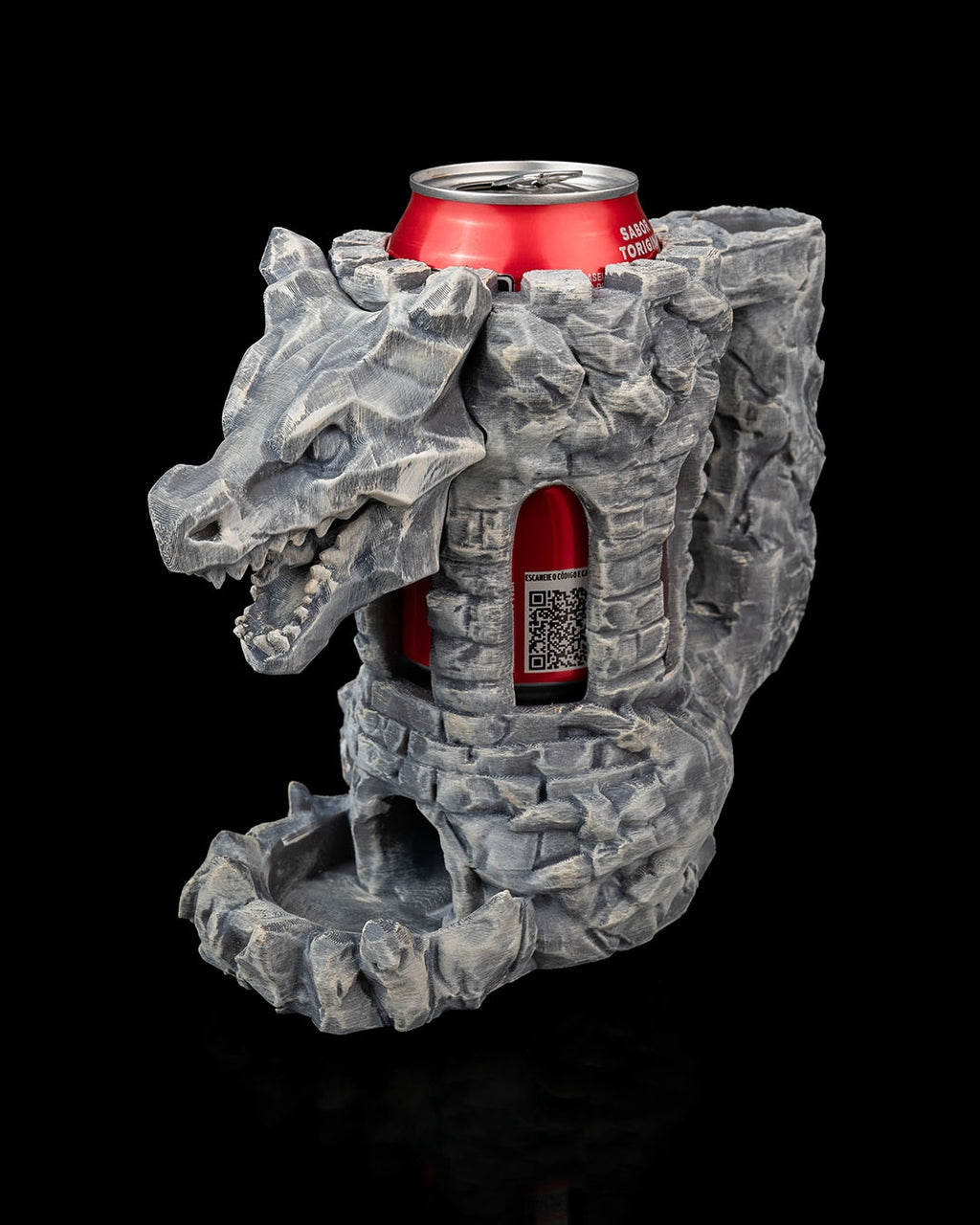 Porte-gobelet et tour à dés de la Forteresse du Dragon