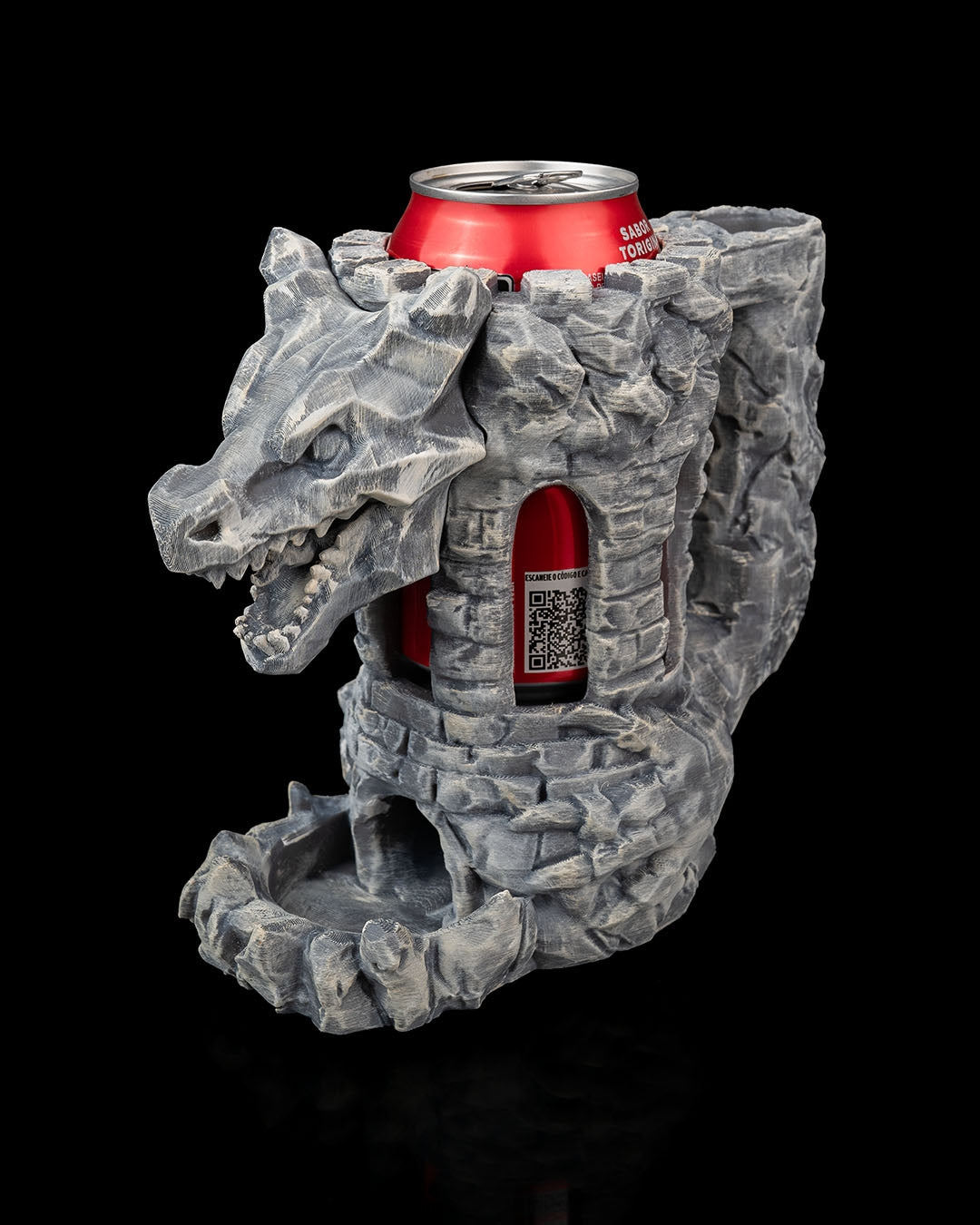 Porte-gobelet et tour à dés de la Forteresse du Dragon