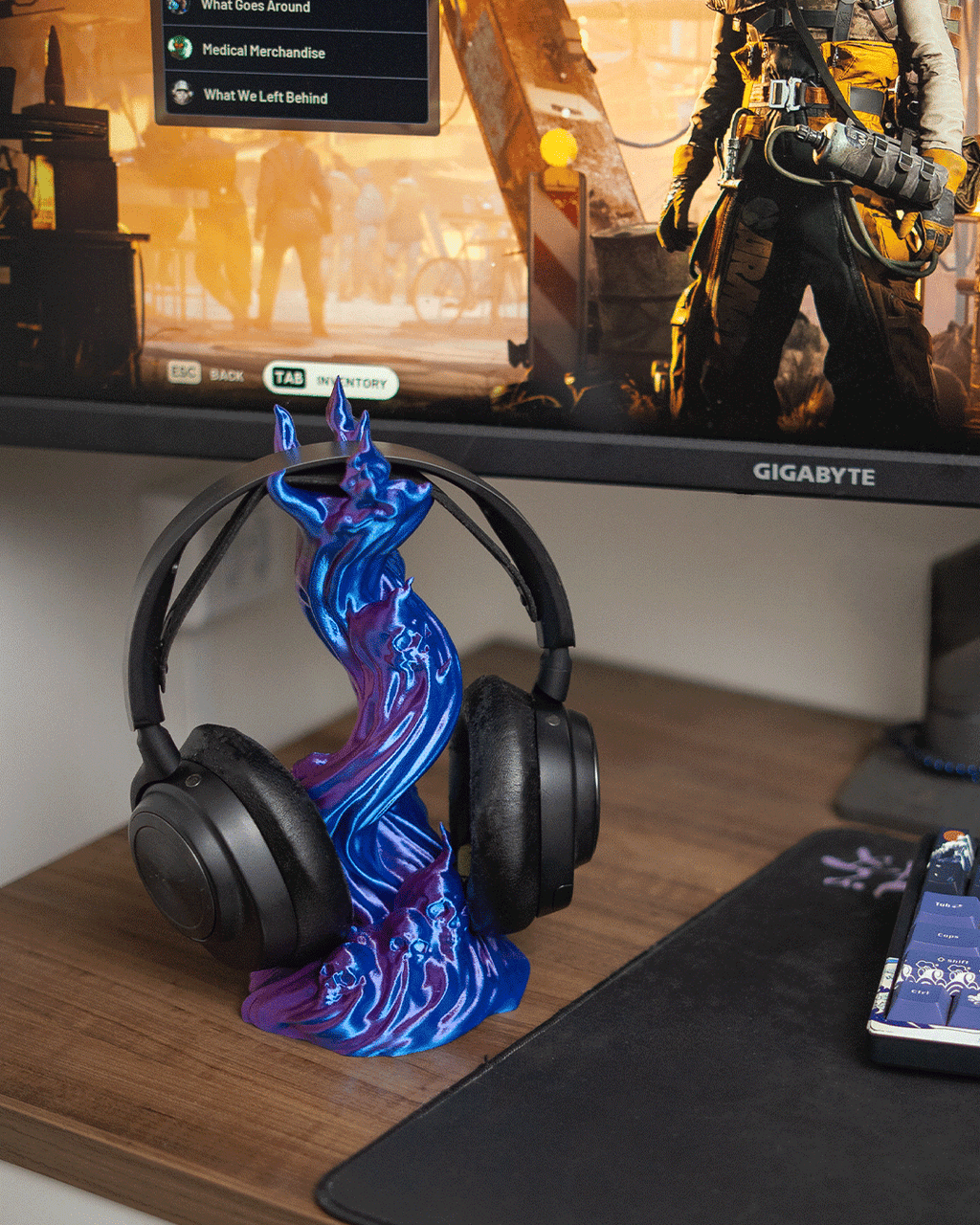 Skullflame - Headphone Holder