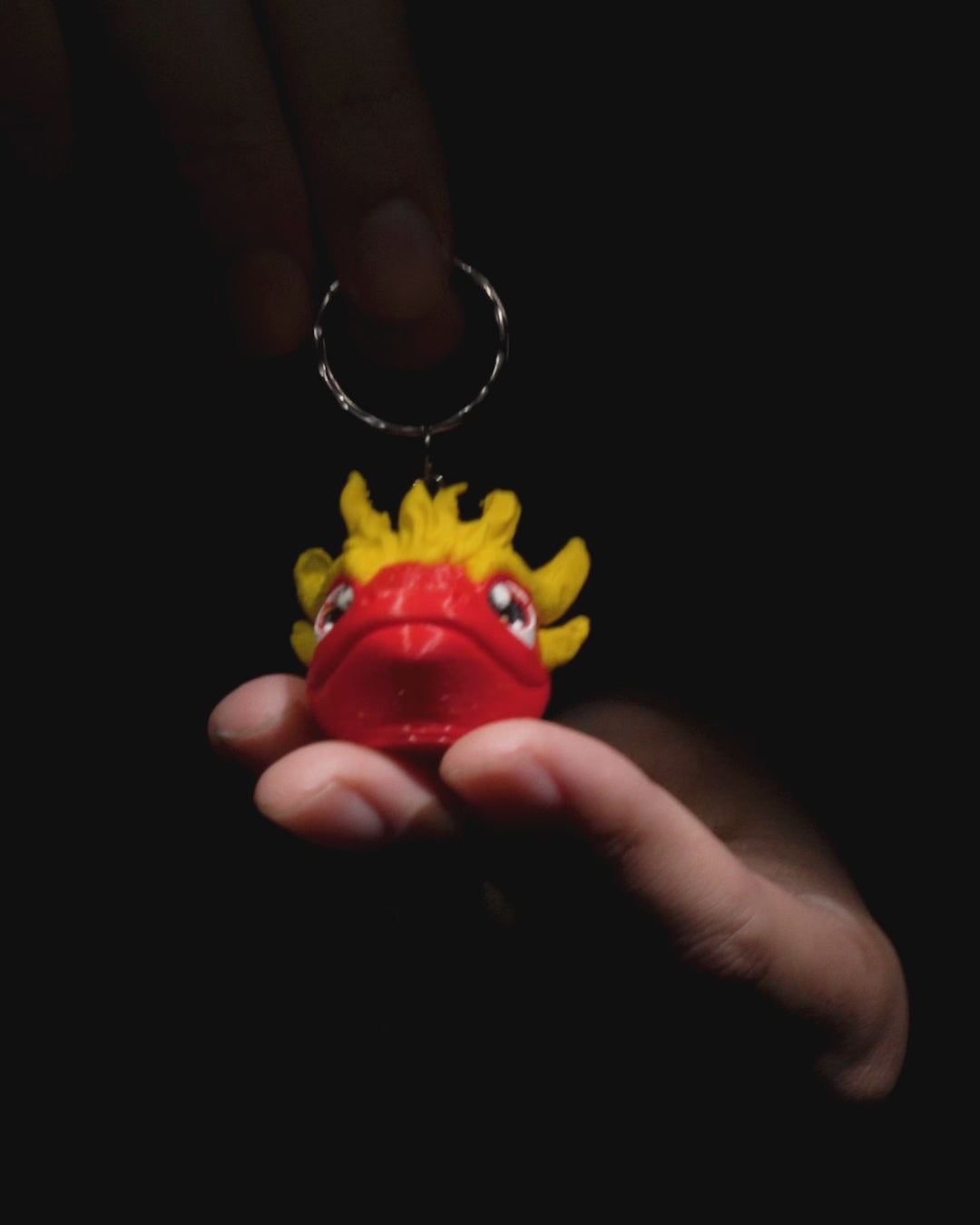 Baby Fire Dragon Keychain